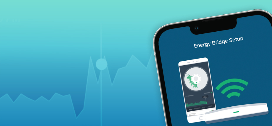 Energy Bridge Setup menu on energy analyzer app